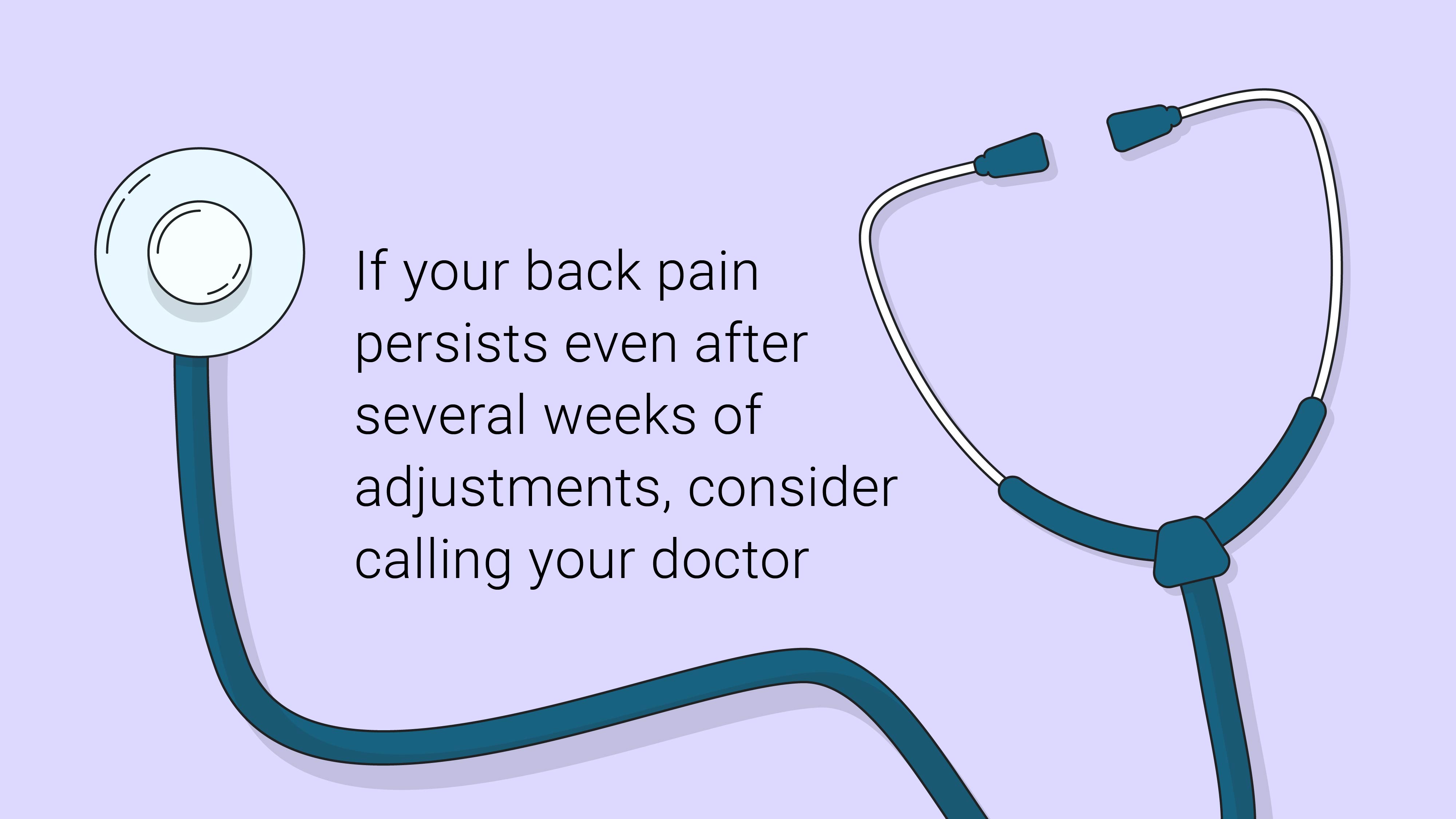 back pain call doctor